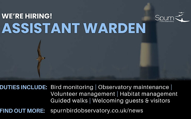 WE ARE RECRUITING FOR A SEASONAL ASSISTANT WARDEN