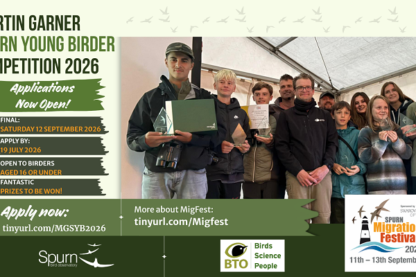 Martin Garner Spurn Young Bird Competition